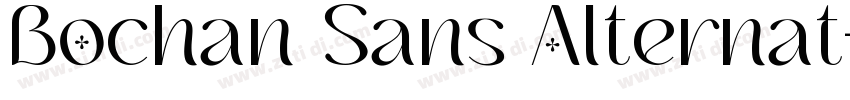 Bochan Sans Alternat字体转换
